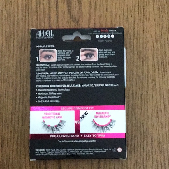 Brand New Sealed Box Magnetic Fauxmink Mega Hold Lashes with Eyeliner & Adhesive - Picture 2 of 2